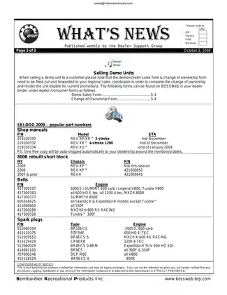 2008 Can-Am Spyder GS Owner's Manual and Service Guide Preview image 5