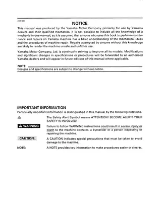 1998-2001 Yamaha Grizzly YFM600 repair manual Preview image 4