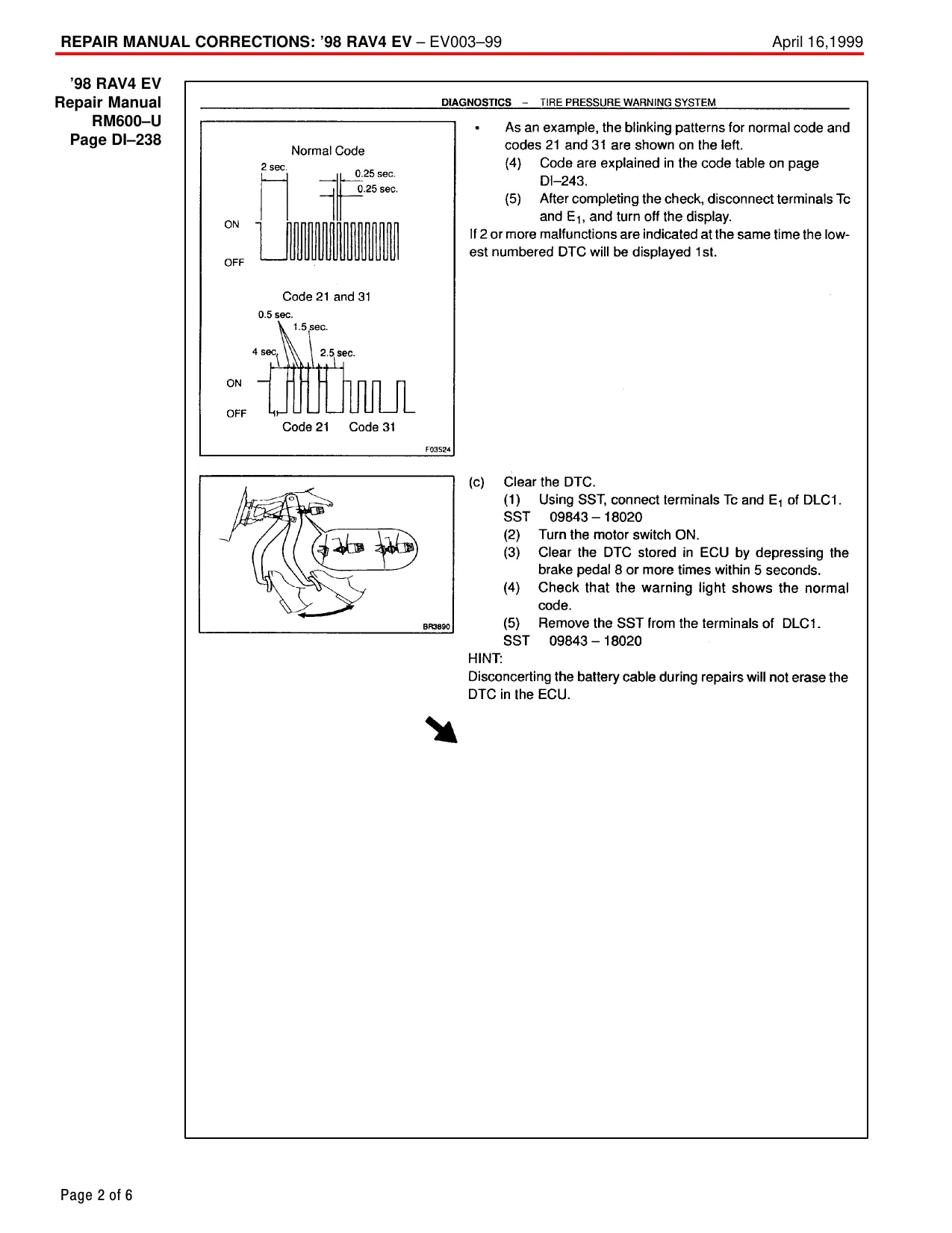 Toyota 1996-2000 Toyota RAV4 repair manual manual preview page 2 - thumbnail
