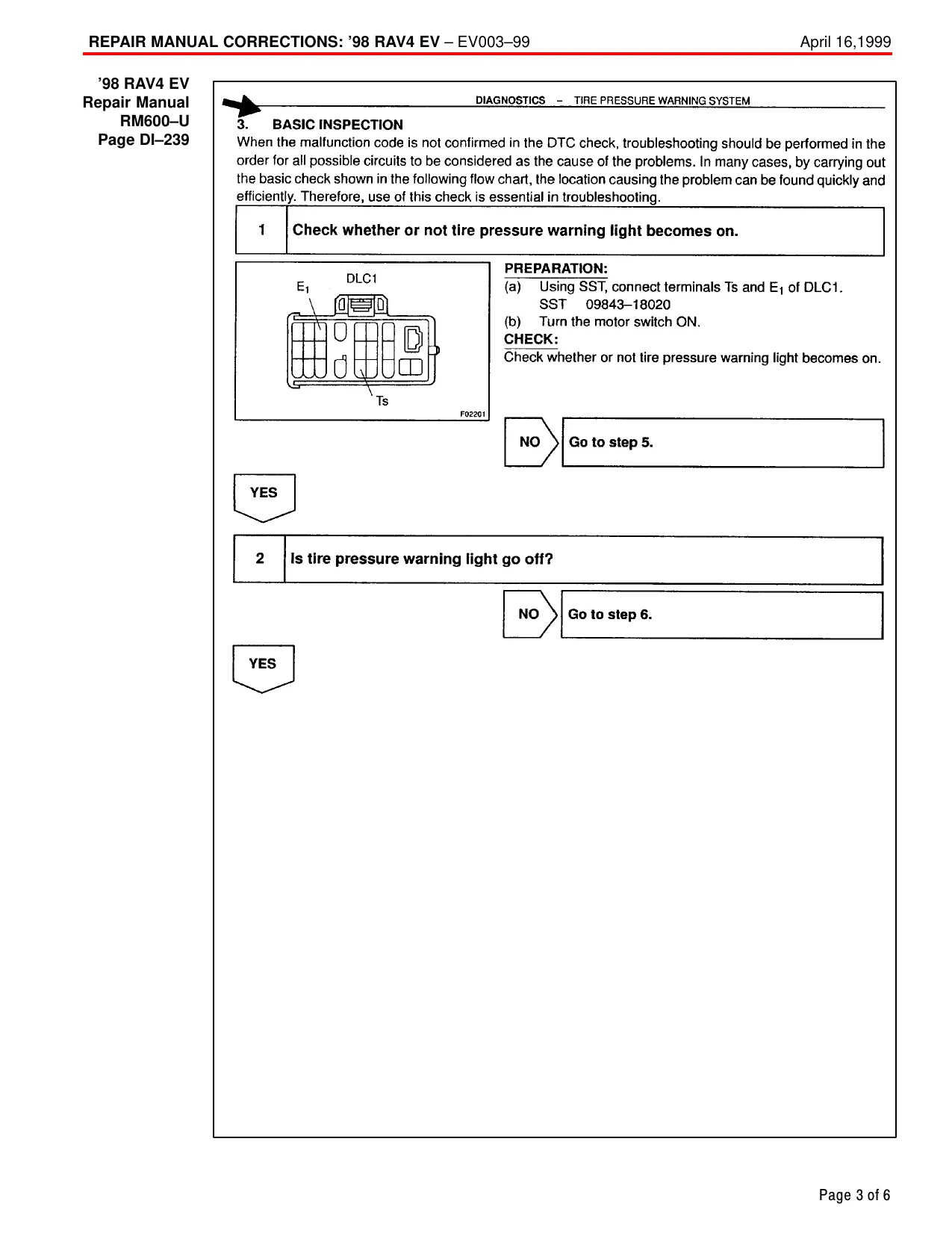 Toyota 1996-2000 Toyota RAV4 repair manual manual preview page 3 - thumbnail