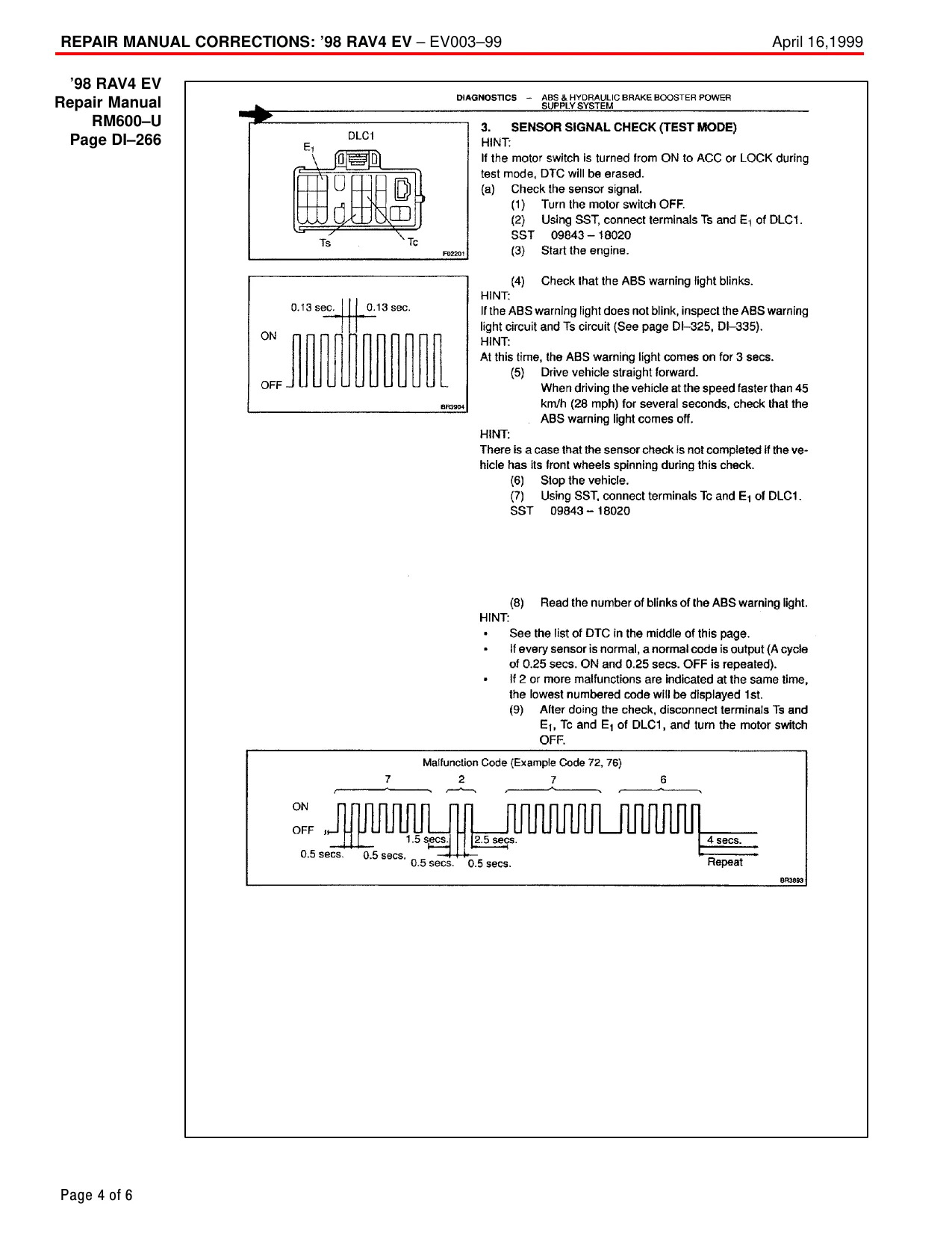 Toyota 1996-2000 Toyota RAV4 repair manual manual preview page 4 - thumbnail