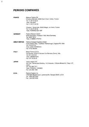 Perkins 102-04, 102-05, 103-07, 103-06, 103-07, 103-09, 103-10 Perama M20, M25, M30, 100 series diesel engine workshop manual Preview image 4