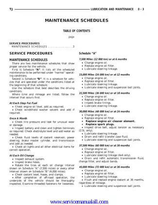Jeep Wrangler service manual, PDF: 2000  Preview image 3