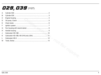 Preview: Stihl 029/039 Chainsaw Service Manual