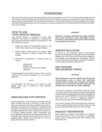 Harley-Davidson Sportster 1959-1969 Repair and Service Manual Preview image 5