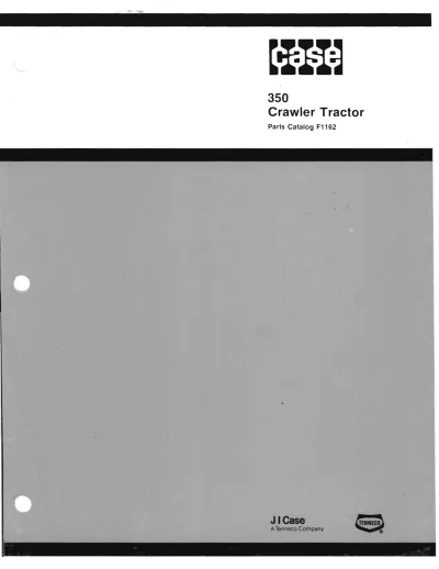 Preview: 1979 Case 350 Crawler Tractor Parts Catalog (P/N F1162)