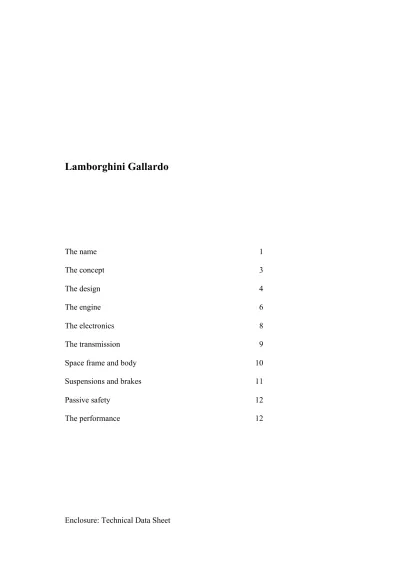 Preview: 2003–2006 Lamborghini Gallardo Workshop, Parts, Wiring & Flat Rate Manual (P/N 69190056)