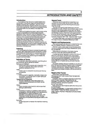 Comprehensive Massey Ferguson 300 Series Tractor Workshop Manual Preview image 3