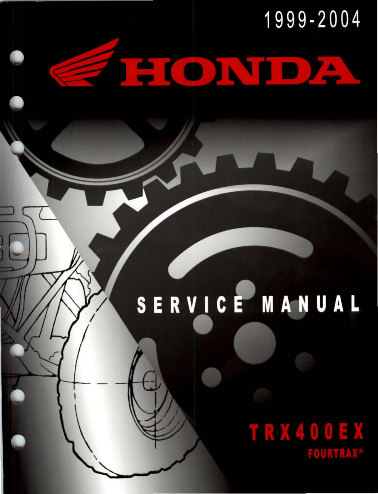 1999-2004 Honda TRX400ex service manual Preview image 1
