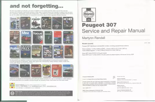 2001-2004 Peugeot 307 service and repair manual Preview image 2