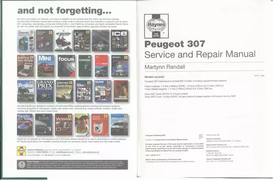 Comprehensive Repair Manual for Peugeot 307 (2001-2004) Preview image 2