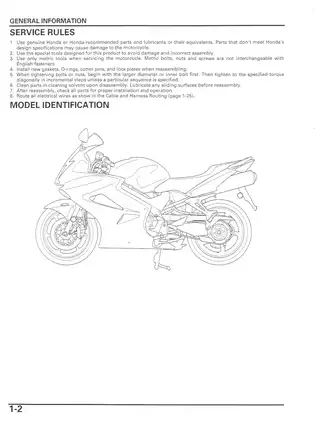 2002-2006 Honda VFR800, VFR800/ABS V-TEC Interceptor manual Preview image 5