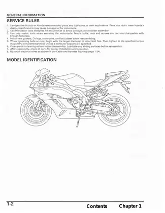 Honda CBR1000RR Service Manual (2004) - Comprehensive Repair Guide Preview image 4