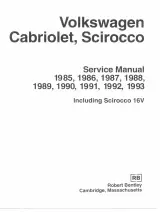 1985–1993 Volkswagen Cabriolet and Scirocco Service & Repair Manual (P/N 0-8376–0362-5) – preview page 1