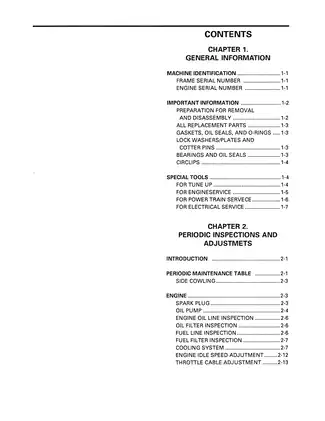 1991-1993 Yamaha Exciter II 570, EX570 snowmobile service manual Preview image 3