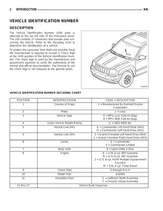 2006 Jeep Commander service manual Preview image 3