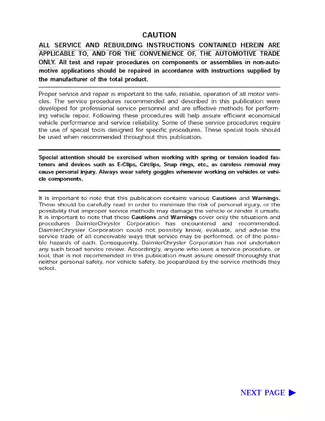 2006 Jeep Wrangler TJ Service Manual - Detailed Repair & Maintenance Guide Preview image 3