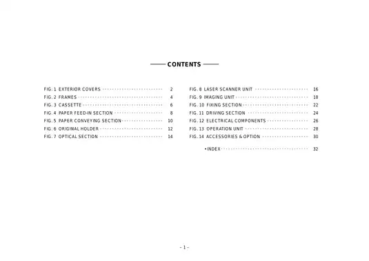 Kyocera Mita KM-1525 multifunctional printer (MFP) parts list Preview image 4