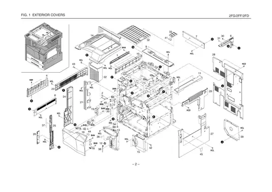 Kyocera KM-3035, KM-4035, KM-5035 parts list Preview image 5