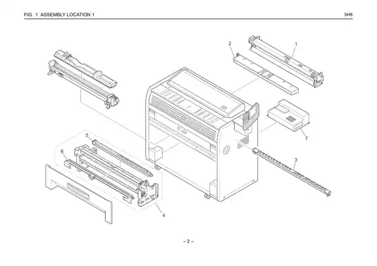 Kyocera Mita KM-3650w large-format multifunctional device parts list Preview image 4