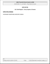 1996–2000 Chevrolet Express Van / Chevy Van Engine Repair Manual (OEM) – preview page 1