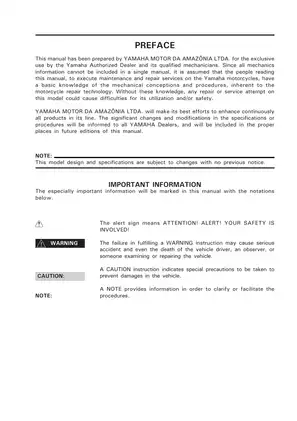 Yamaha TTR230T Service Manual - Complete Repair and Maintenance Guide Preview image 3