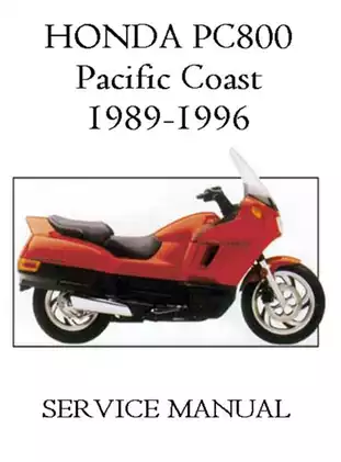 1989-1996 Honda PC800 Pacific Coast service manual