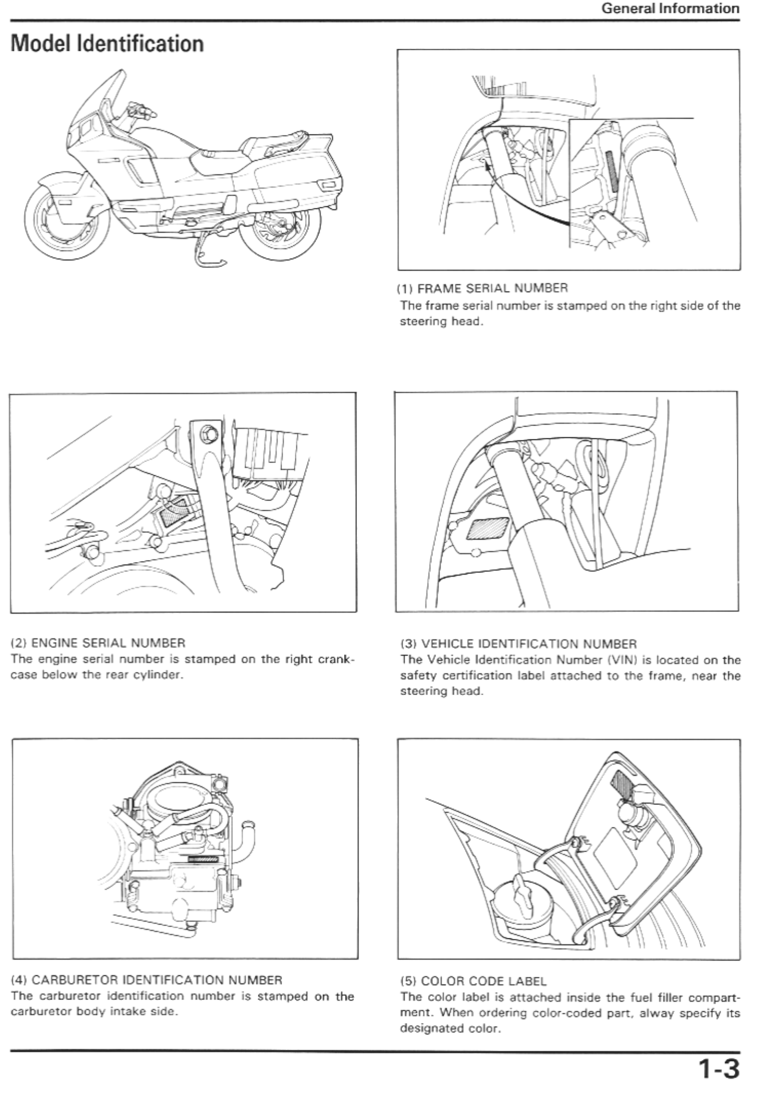 1989-1996 Honda PC800 Pacific Coast service manual Preview image 2
