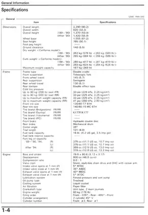 1989-1996 Honda PC800 Pacific Coast service manual Preview image 3