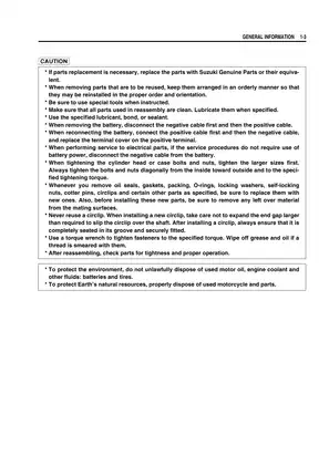 Suzuki GSX-R1000 Service Manual 2007 - Comprehensive Guide for Maintenance and Overhaul Preview image 5