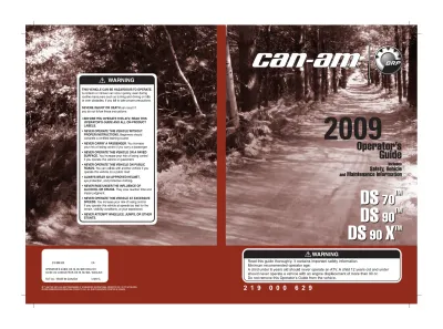 Preview: 2009 Can-Am DS 70 / DS 90 / DS 90X Service Manual (P/N 219 000 629)