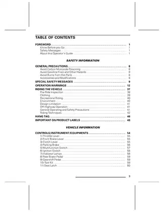 2009 Bombardier Can-Am DS 450 EFI owners manual Preview image 5