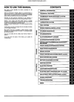 Comprehensive Service Manual for Honda TRX500FE/FM Models (2005-2022) Preview image 1