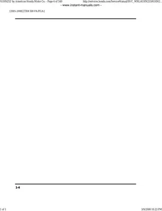 Honda TRX500 FA/FGA Repair Manual (2005-2008) Preview image 4