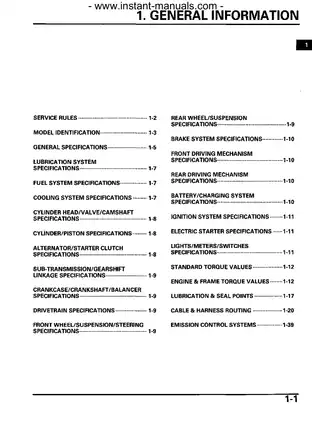 Honda TAXG80FA & TRX680FGA Service Manual - Comprehensive Guide to Maintenance and Repair Preview image 3