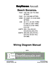 Beech Bonanza F33A, F33C, V35B, A36, A36TC, and B36TC Wiring Diagram Manual (P/N 35-590102-9E1) – preview page 1