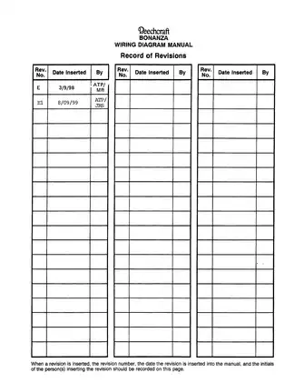 Beech Bonanza Wiring Diagram Manual - Comprehensive Service Guide Preview image 3