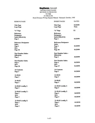 Beechcraft Bonanza 28 Volt electrical wiring diagram manual Preview image 5