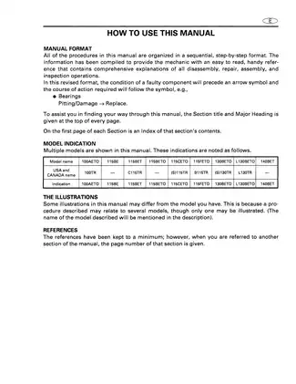 Yamaha Outboard Motor 2-Stroke Service Manual for Models 100AETO, 115BE, 130BETO, and L130BETO Preview image 2