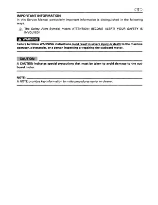 Yamaha Outboard Motor Service Manual (V200X, S225X, L225X, V225X, S250X, L250X) Preview image 4