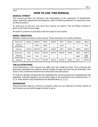 Yamaha P60X, C60X, 70X Outboard Motor Service Manual Preview image 3