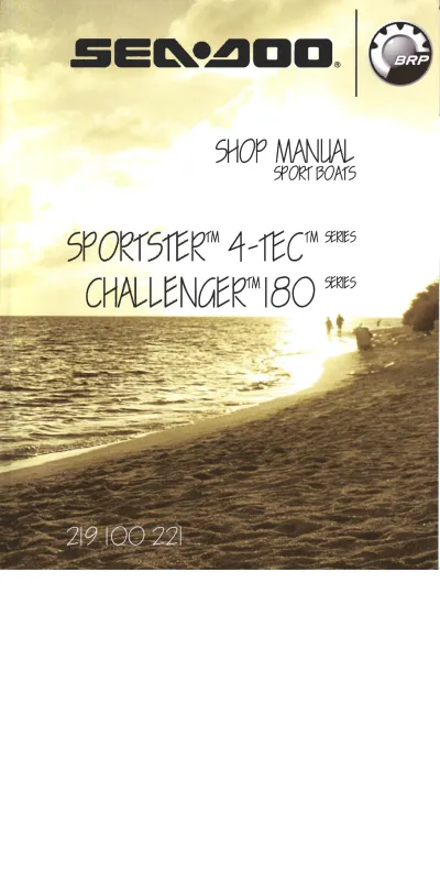 Preview: 2006 Jet Boat Sportster 4-TEC & Challenger 180 Series Service Manual (P/N 219 100 221)