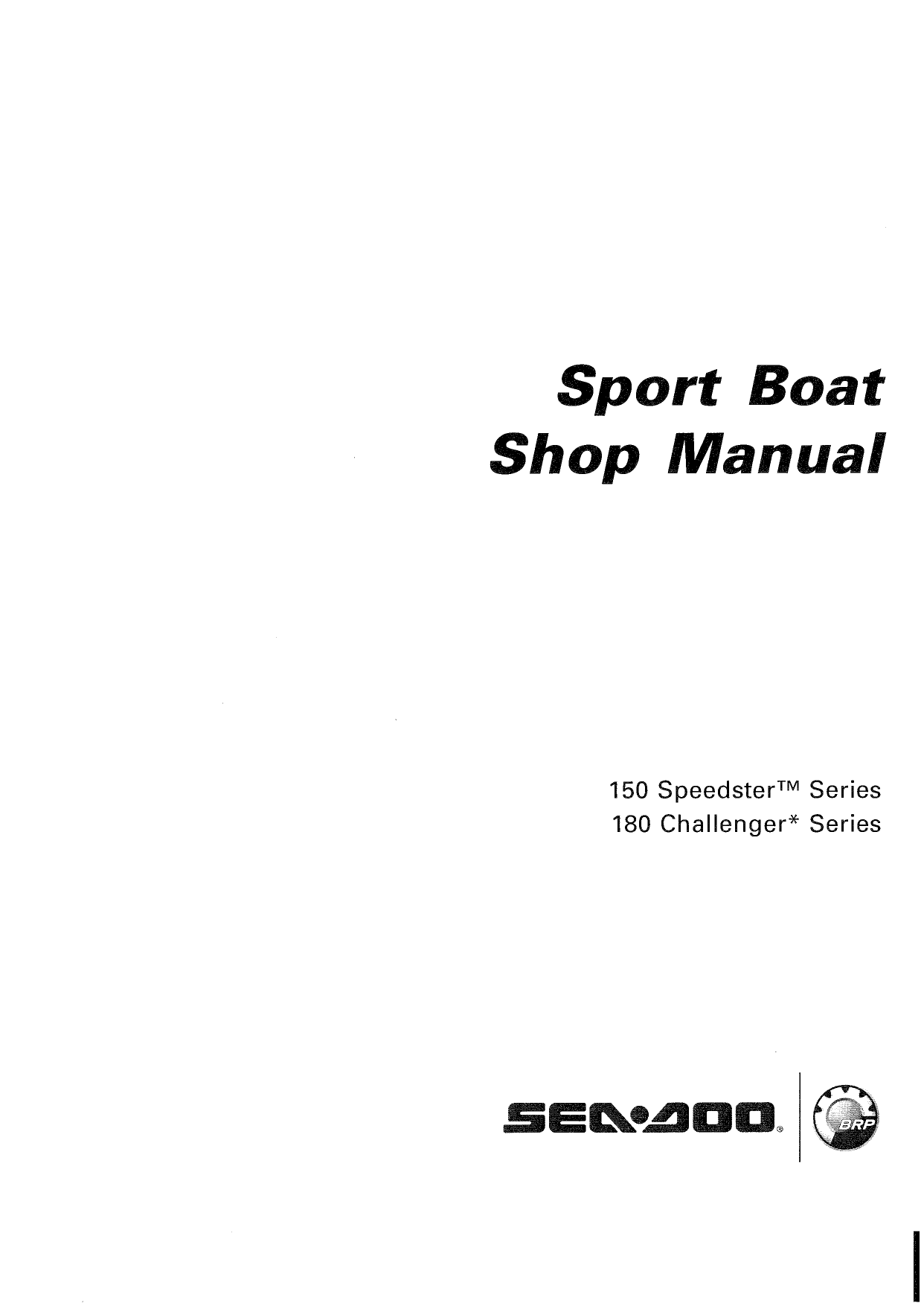 2007 BRP 150 Speedster, 180 Challenger Sea-Doo service manual Preview image 2