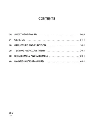 Komatsu PC300 HD-6 Hydraulic Excavator Service Manual Preview image 2