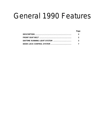 1987–1991 Toyota Camry Factory & Shop Manual (P/N RM151U, RM151U2) – preview page 1