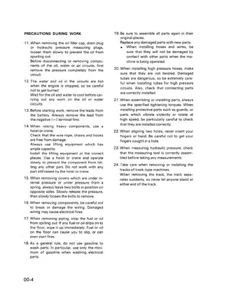 Komatsu Hydraulic Excavator PC300/400 Operation & Maintenance Manual Preview image 4
