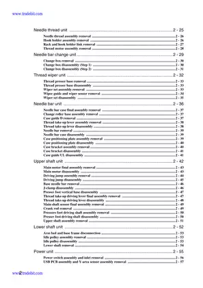 Brother PR600 embroidery machine service manual Preview image 4