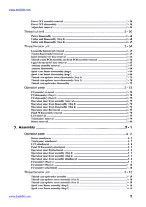 Brother PR600 embroidery machine service manual Preview image 5