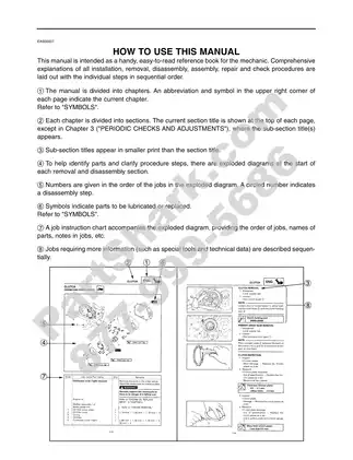 1998-2009 Yamaha 650 V-Star repair manual Preview image 4