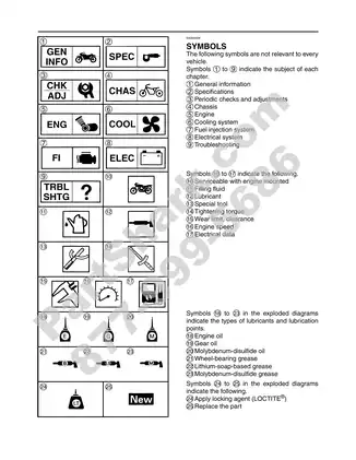 2003-2008 Yamaha R6, YZFR6 service manual Preview image 5